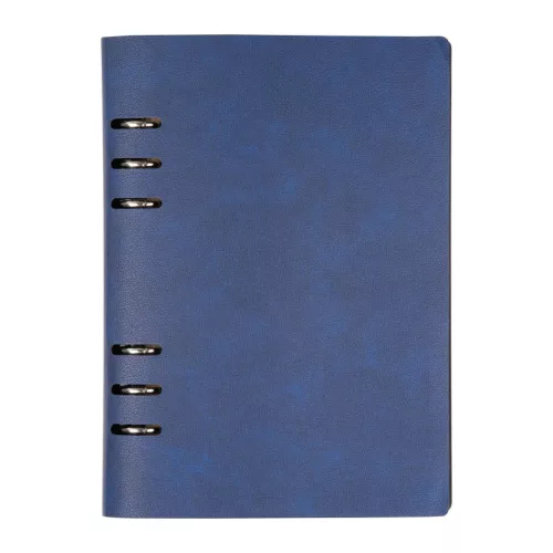 A5 gyűrűs jegyzetfüzet PU borítóval (Sötétkék)
