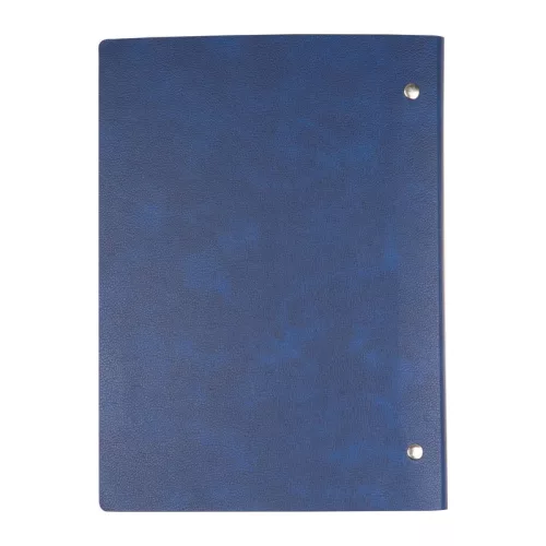 A5 gyűrűs jegyzetfüzet PU borítóval (Sötétkék)