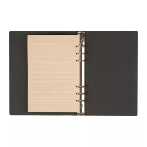 A5 gyűrűs jegyzetfüzet PU borítóval (Sötétkék)