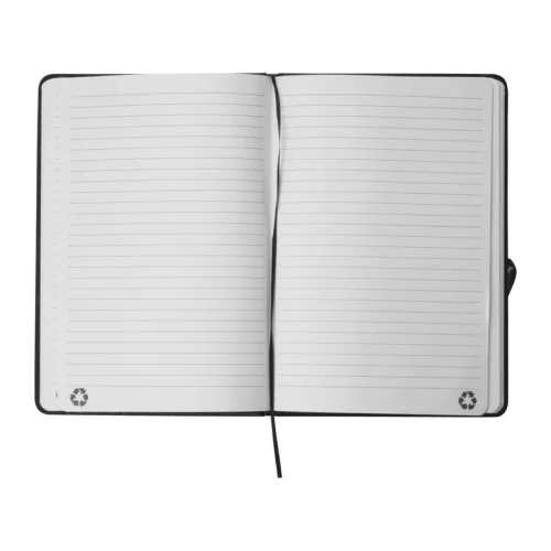 A5 újrahasznosított jegyzetfüzet (Fekete)