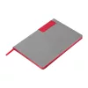 A5 jegyzetfüzet színes oldalszegéllyel (Piros)