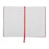 A5 jegyzetfüzet színes oldalszegéllyel (Piros)