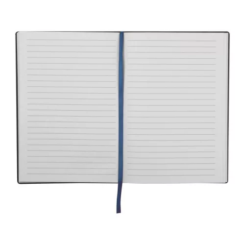 A5 jegyzetfüzet PU borítóval (Sötétkék)