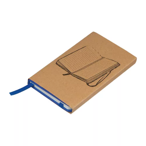 A6 jegyzetfüzet könyvjelzővel (Kék)