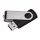 Twister Pendrive (4 GB, Fekete)