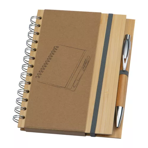 A5 bambusz borítós jegyzetfüzet 