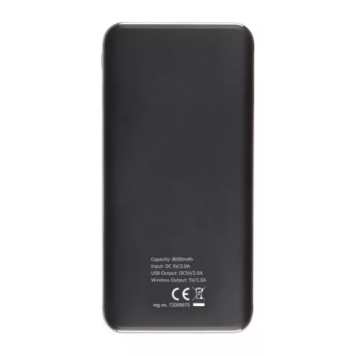 8000 mAh powerbank és vezeték nélküli töltő