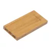 8000 mAh bambusz powerbank