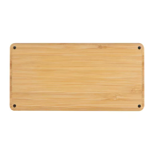 8000 mAh napelemes powerbank bambuszból