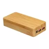 20000 mAh bambusz powerbank 