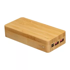 20000 mAh bambusz powerbank 