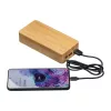 20000 mAh bambusz powerbank 