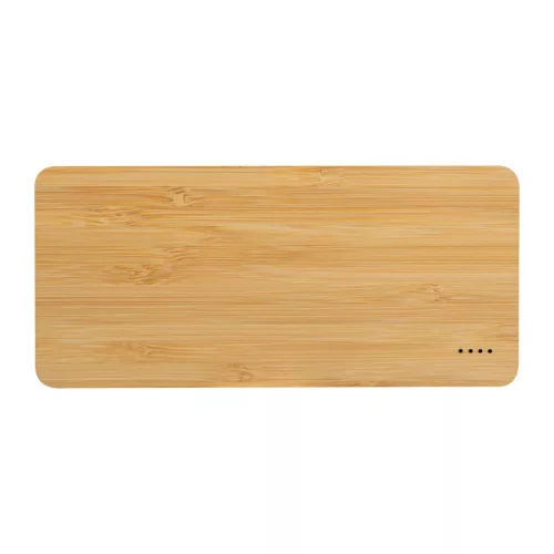20000 mAh bambusz powerbank 
