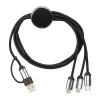 5 az 1-ben USB LED töltőkábel 