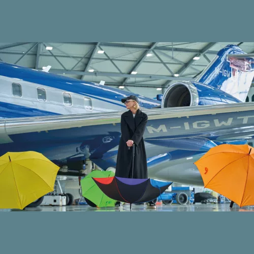 Szivárványos esernyő