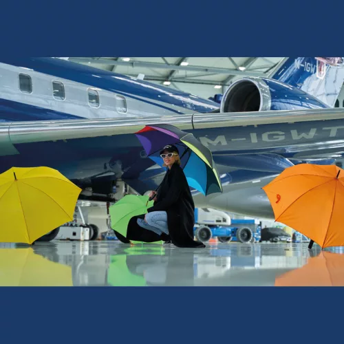 Szivárványos esernyő