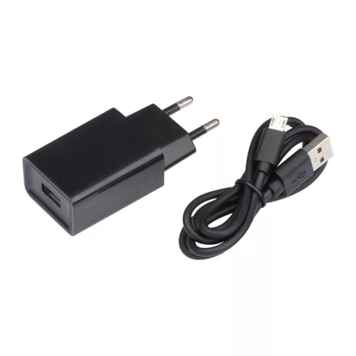 Fa asztali óra kék LED kijelzővel