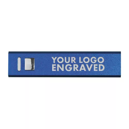 2200 mAh powerbank fémből (Kék)