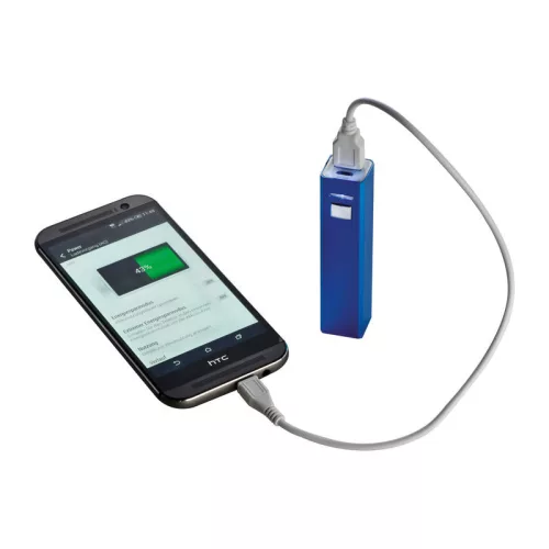2200 mAh powerbank fémből (Kék)