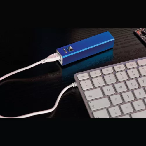 2200 mAh powerbank fémből (Kék)