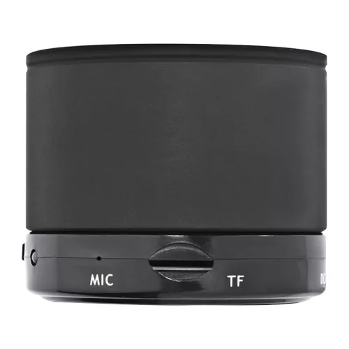 Fém bluetooth hangszóró (ø 6 × 5,1 cm, Fekete)
