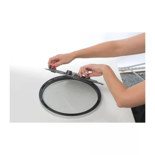 Falióra (ø 35 × 5 cm, Fekete)