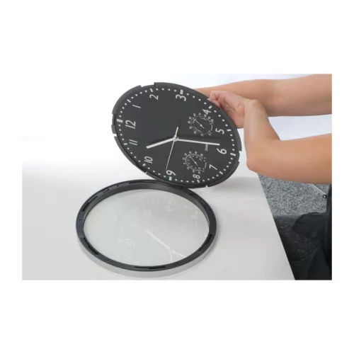 Falióra (ø 35 × 5 cm, Fekete)