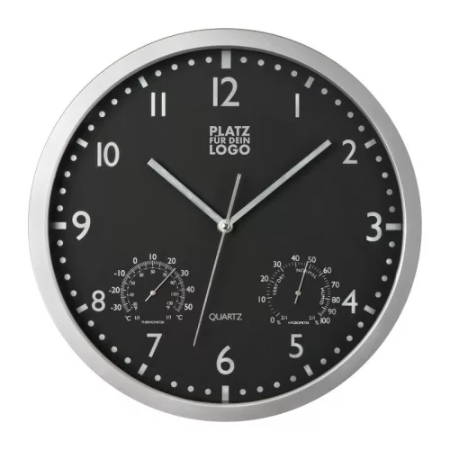 Falióra (ø 35 × 5 cm, Fekete)