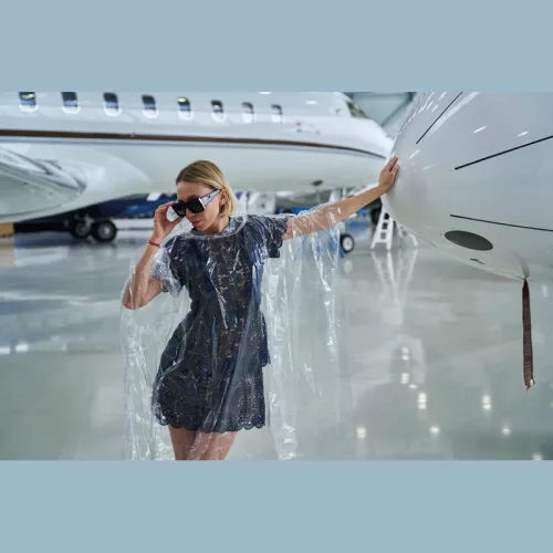 RPET esőponcsó (Kék)