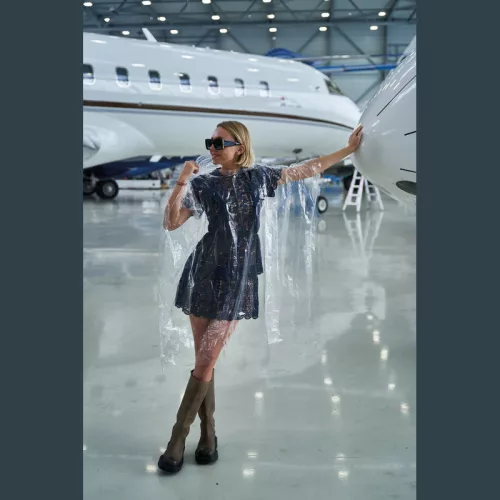 RPET esőponcsó (Kék)