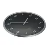 Elegáns műanyag falióra (ø 33 × 4,5 cm, Fekete)