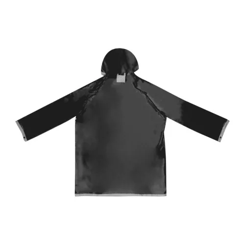 Kétszínű kifordítható esőkabát (XL, Fekete/Szürke)