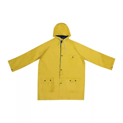 Kétszínű kifordítható esőkabát (XL, Sárga/Kék)