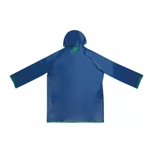 Kétszínű kifordítható esőkabát (XL, Zöld/Kék)
