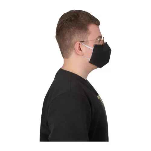 Pamut arcmaszk, Oeko-Tex (adjustable, Fekete)