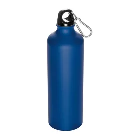   Alumínium ivópalack karabinerrel, 800 ml (ø 7,3 × 24,5 cm, Kék)