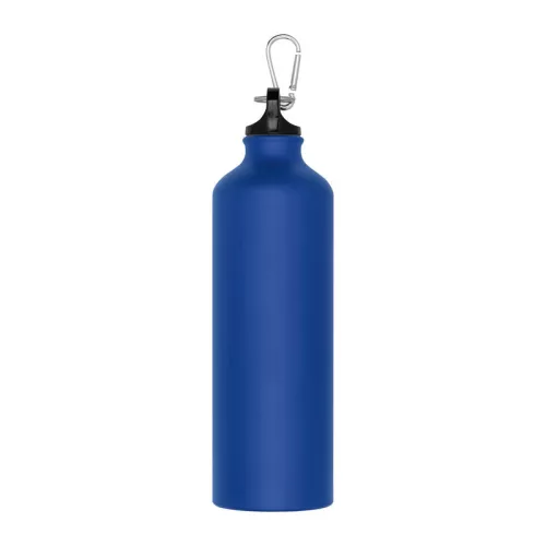 Alumínium ivópalack karabinerrel, 800 ml (ø 7,3 × 24,5 cm, Kék)