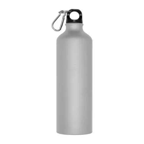 Alumínium ivópalack karabinerrel, 800 ml (ø 7,3 × 24,5 cm, Szürke)