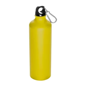   Alumínium ivópalack karabinerrel, 800 ml (ø 7,3 × 24,5 cm, Sárga)