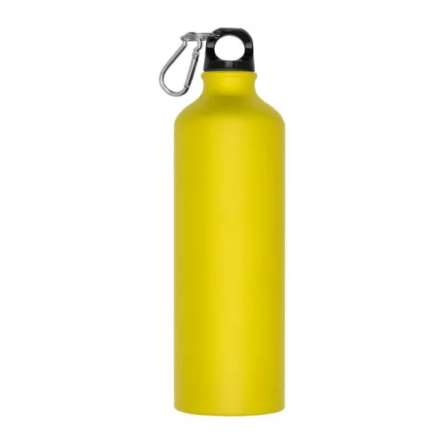 Alumínium ivópalack karabinerrel, 800 ml (ø 7,3 × 24,5 cm, Sárga)