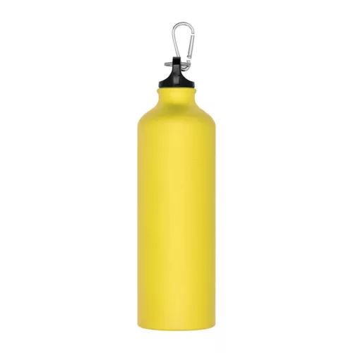 Alumínium ivópalack karabinerrel, 800 ml (ø 7,3 × 24,5 cm, Sárga)