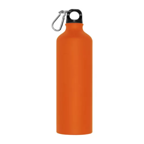 Alumínium ivópalack karabinerrel, 800 ml (ø 7,3 × 24,5 cm, Narancssárga)