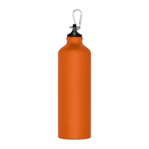 Alumínium ivópalack karabinerrel, 800 ml (ø 7,3 × 24,5 cm, Narancssárga)
