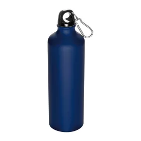   Alumínium ivópalack karabinerrel, 800 ml (ø 7,3 × 24,5 cm, Sötétkék)