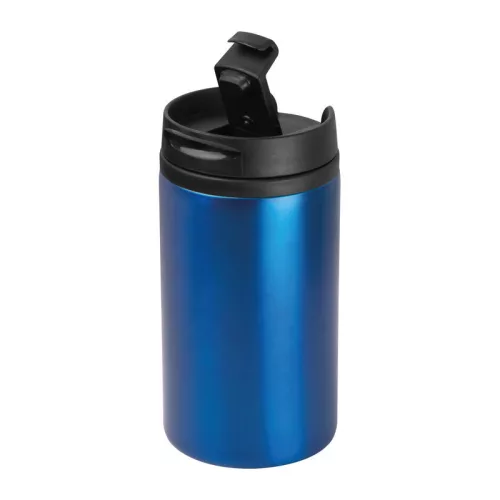 Fém utazó pohár, 250 ml (ø 7 × 14 cm, Kék)