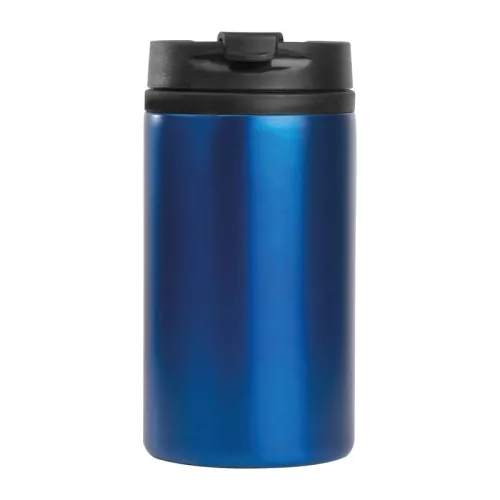 Fém utazó pohár, 250 ml (ø 7 × 14 cm, Kék)