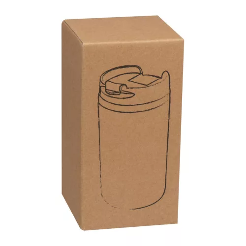 Fém utazó pohár, 250 ml (ø 7 × 14 cm, Piros)