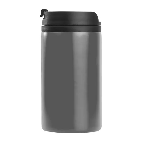 Fém utazó pohár, 250 ml (ø 7 × 14 cm, Szürke)