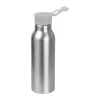 Szilikon fedelű fém ivópalack, 600 ml (ø 6,5 × 21,8 cm, Szürke)