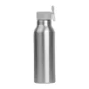 Szilikon fedelű fém ivópalack, 600 ml (ø 6,5 × 21,8 cm, Szürke)